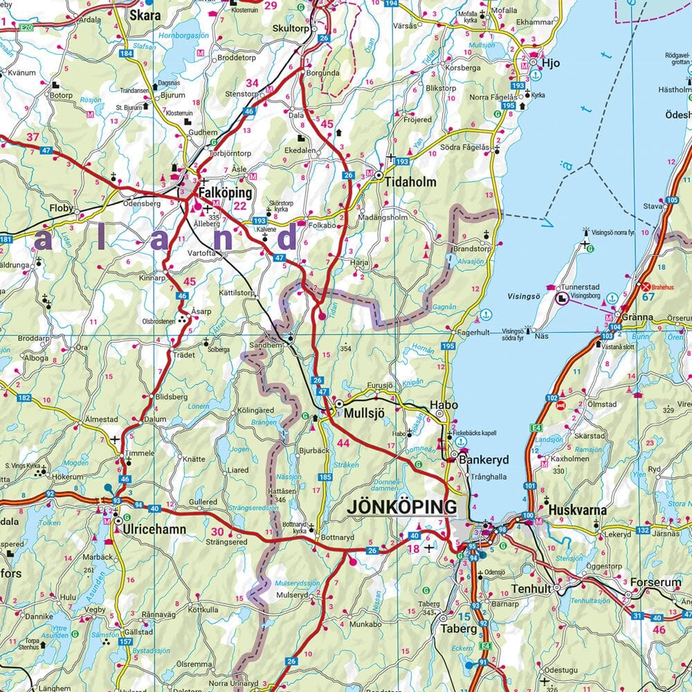 Carte routière - Suède | Freytag & Berndt carte routière Freytag & Berndt