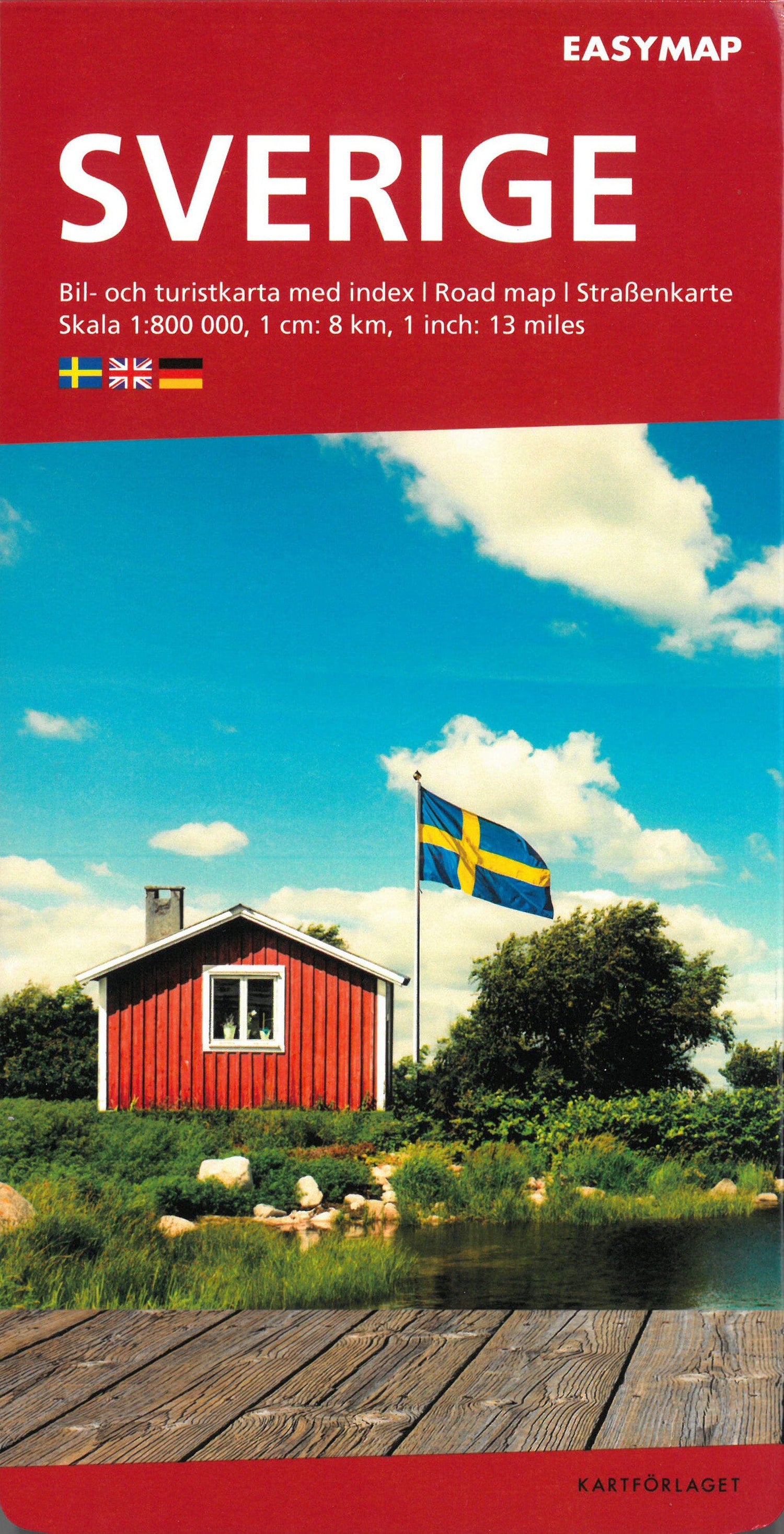 Carte routière - Suède | Norstedts carte routière Norstedts