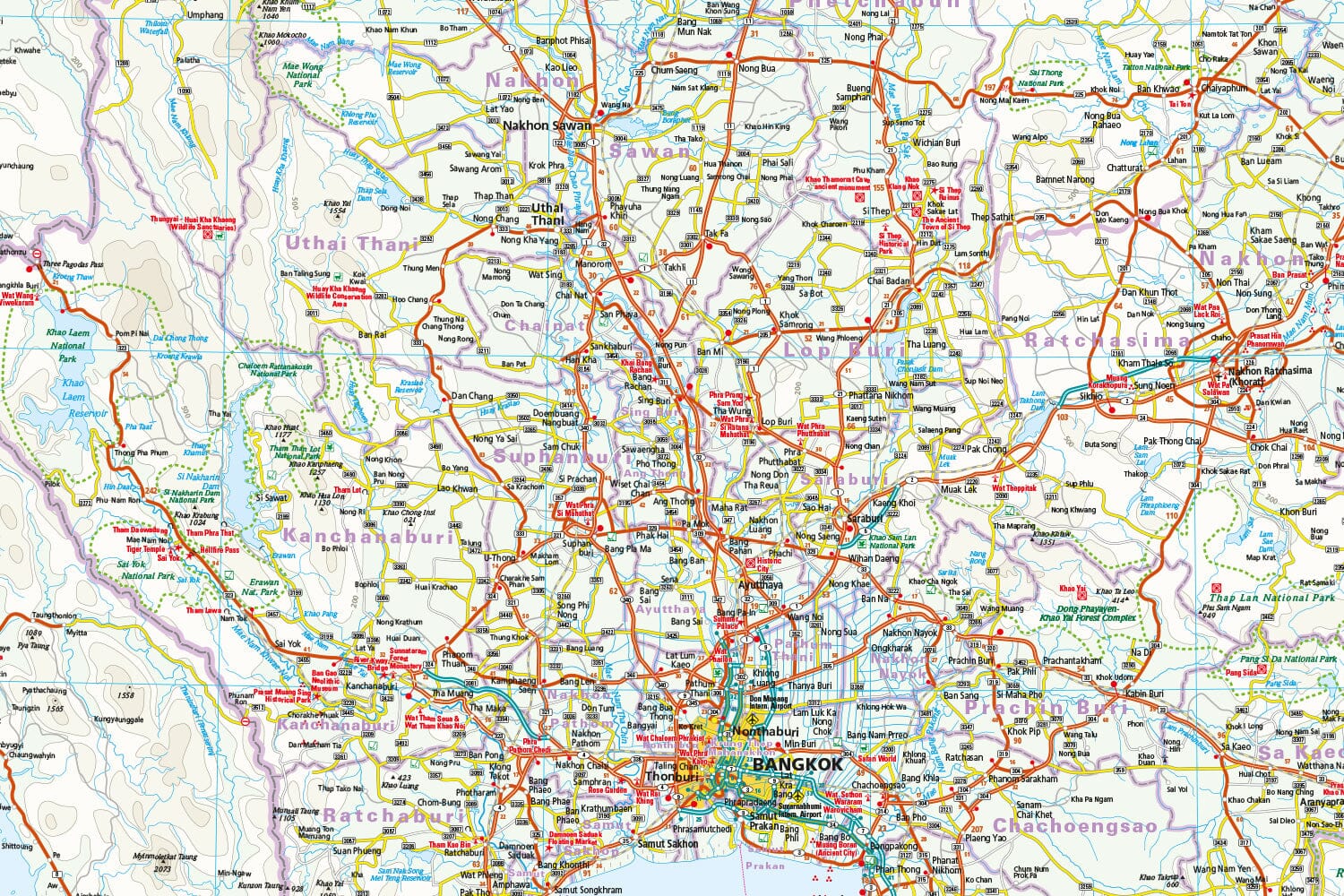 Carte routière - Thailande | Reise Know How carte routière Reise Know-How