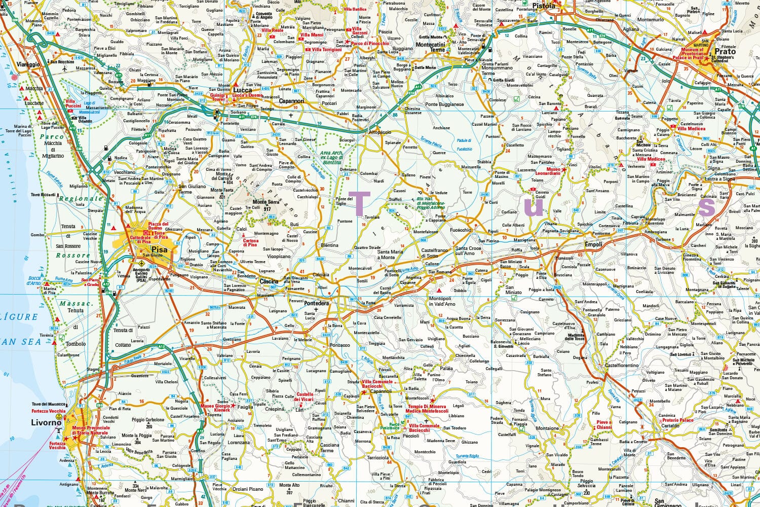 Carte routière - Toscane | Reise Know-How carte routière Reise Know-How