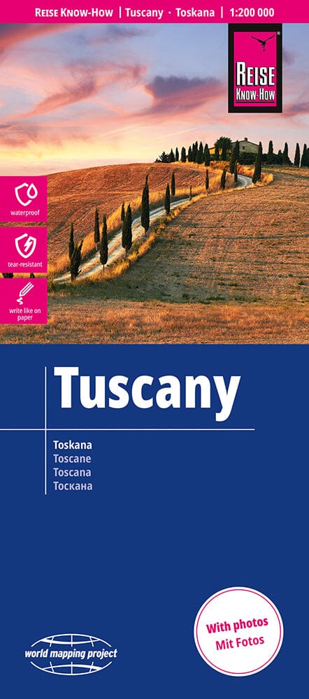 Carte routière - Toscane | Reise Know-How carte routière Reise Know-How
