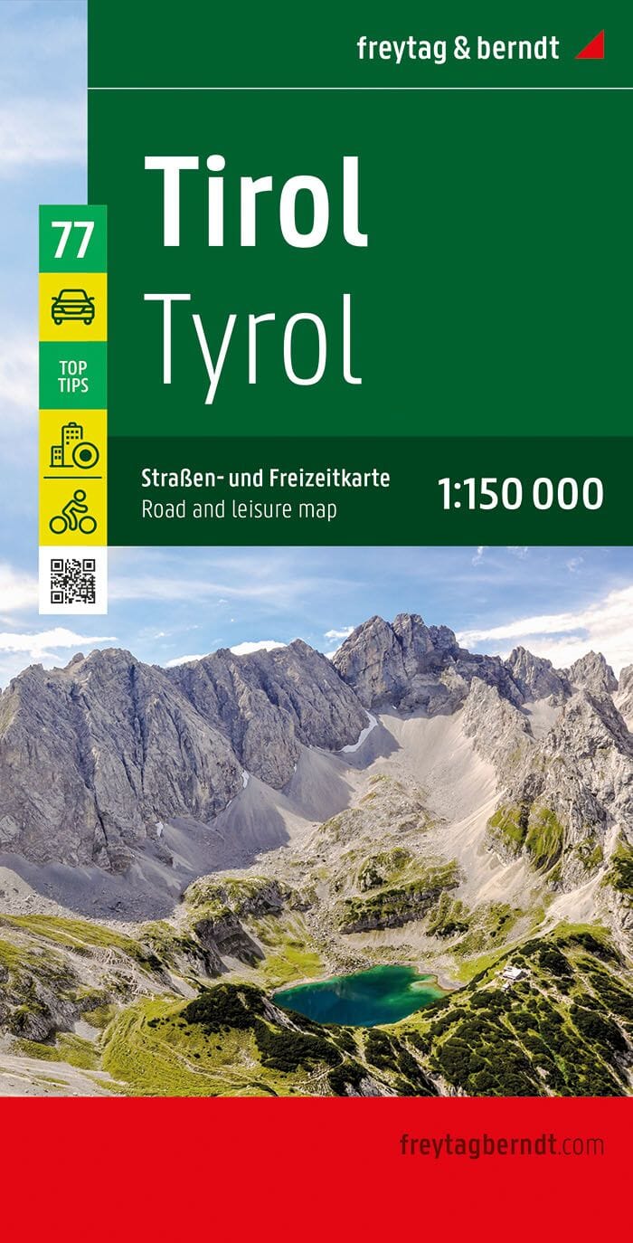 Carte routière - Tyrol (Autriche) | Freytag & Berndt carte routière Freytag & Berndt