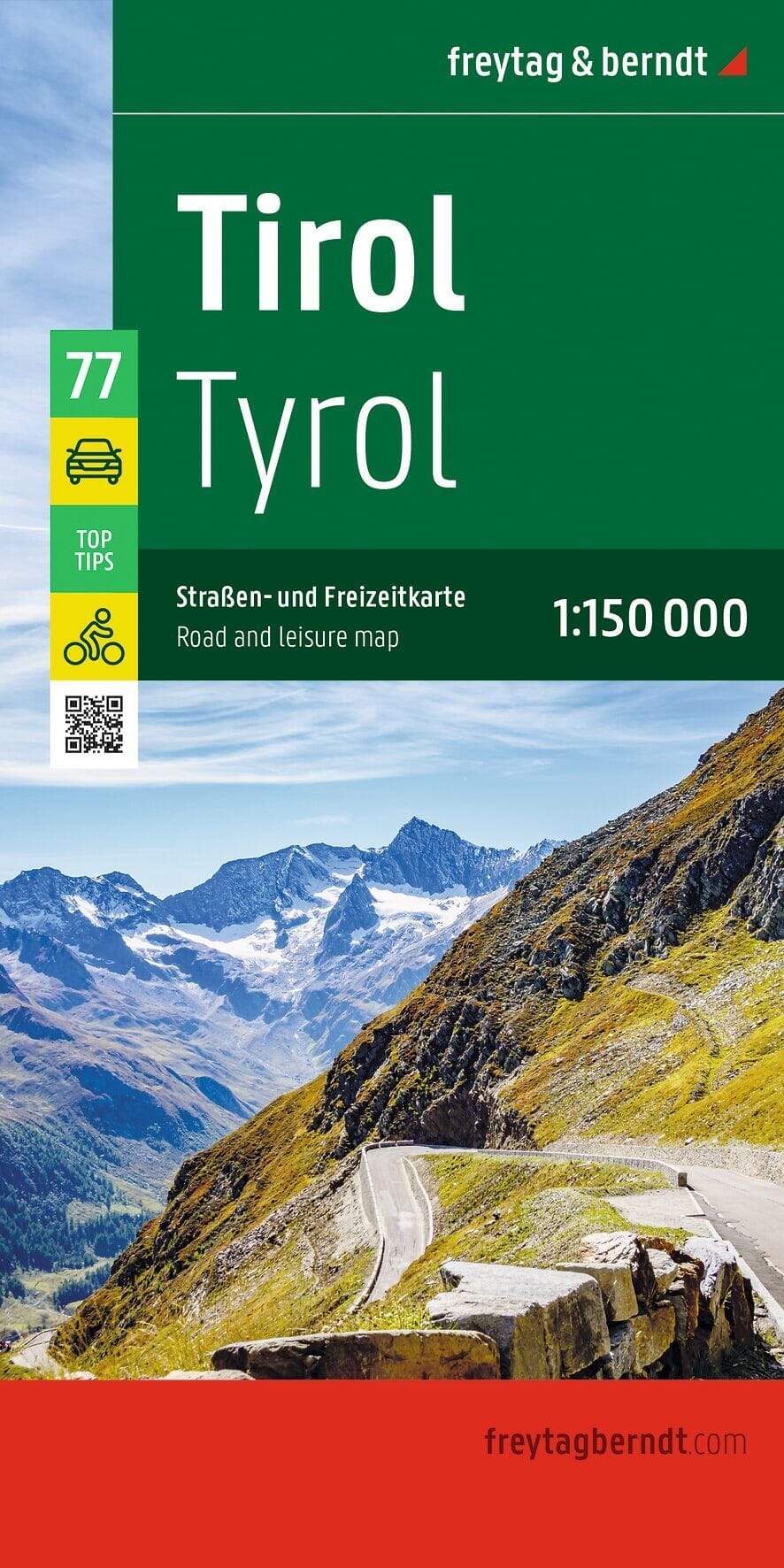 Carte routière - Tyrol (Autriche) | Freytag & Berndt carte routière Freytag & Berndt