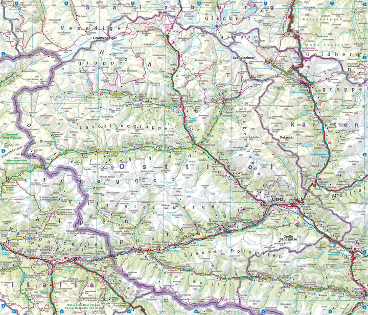 Carte routière - Tyrol (Autriche) | Freytag & Berndt carte routière Freytag & Berndt