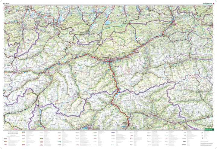 Carte routière - Tyrol (Autriche) | Freytag & Berndt carte routière Freytag & Berndt