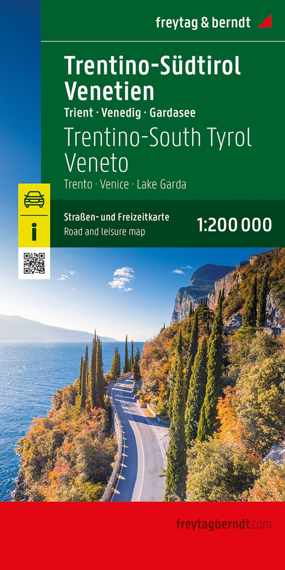 Carte routière - Tyrol du Sud, Trentin & Vénétie | Freytag & Berndt carte routière Freytag & Berndt