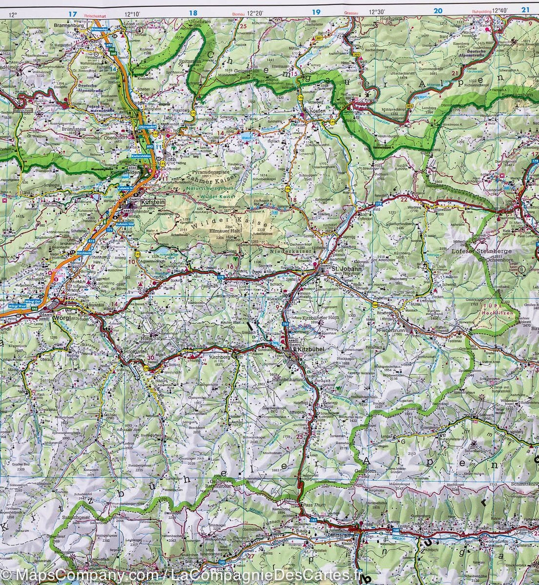 Carte routière - Tyrol & Vorarlberg (Autriche) | Freytag & Berndt carte pliée Freytag & Berndt 