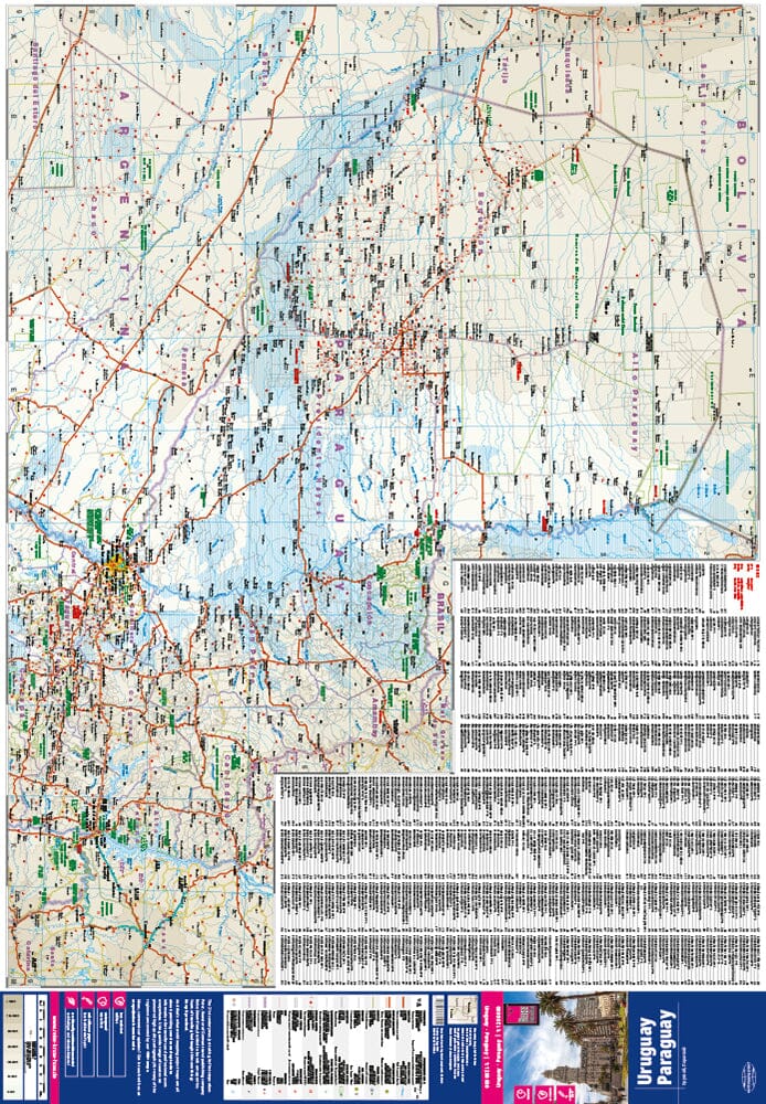 Carte routière - Uruguay & Paraguay | Reise Know How carte routière Reise Know-How