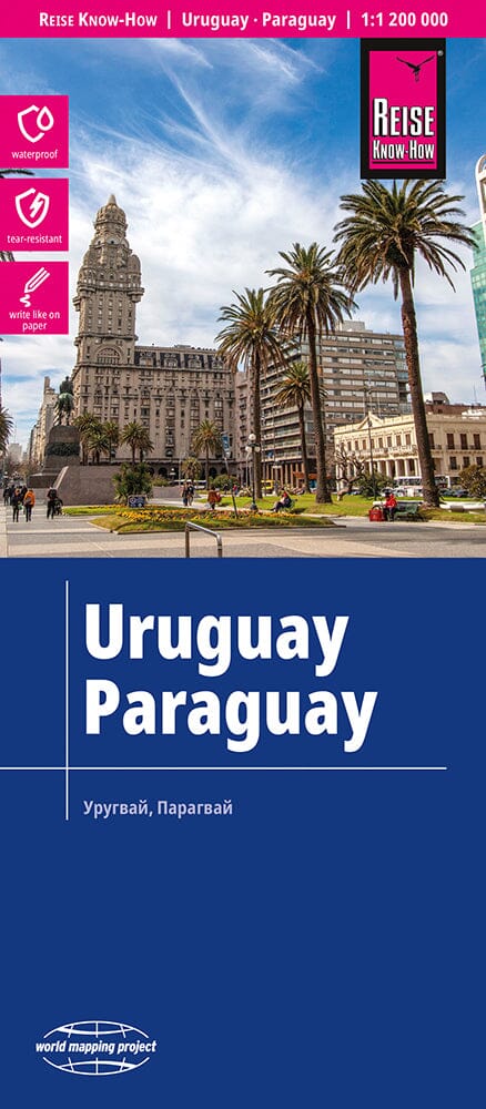 Carte routière - Uruguay & Paraguay | Reise Know How carte routière Reise Know-How