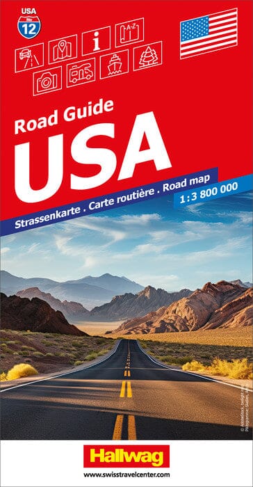 Carte routière - USA | Hallwag carte routière Hallwag