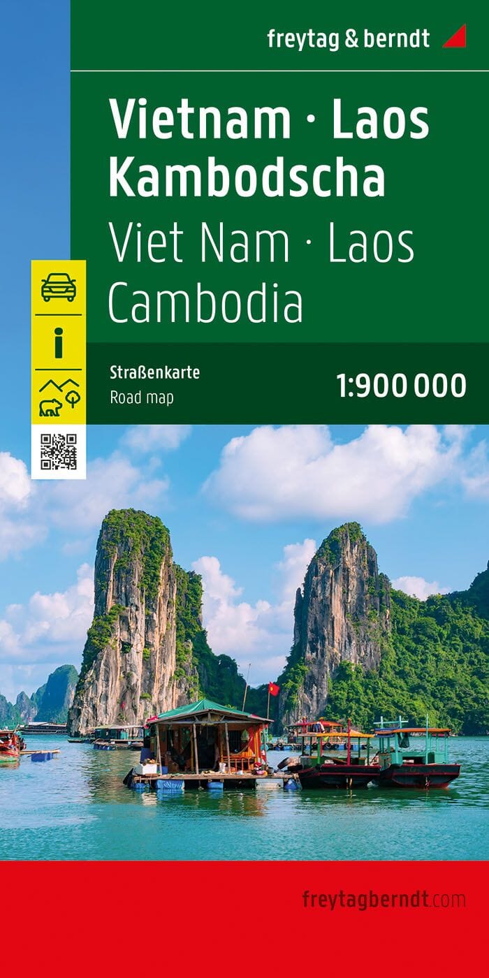 Carte routière - Vietnam, Laos et Cambodge | Freytag & Berndt carte routière Freytag & Berndt