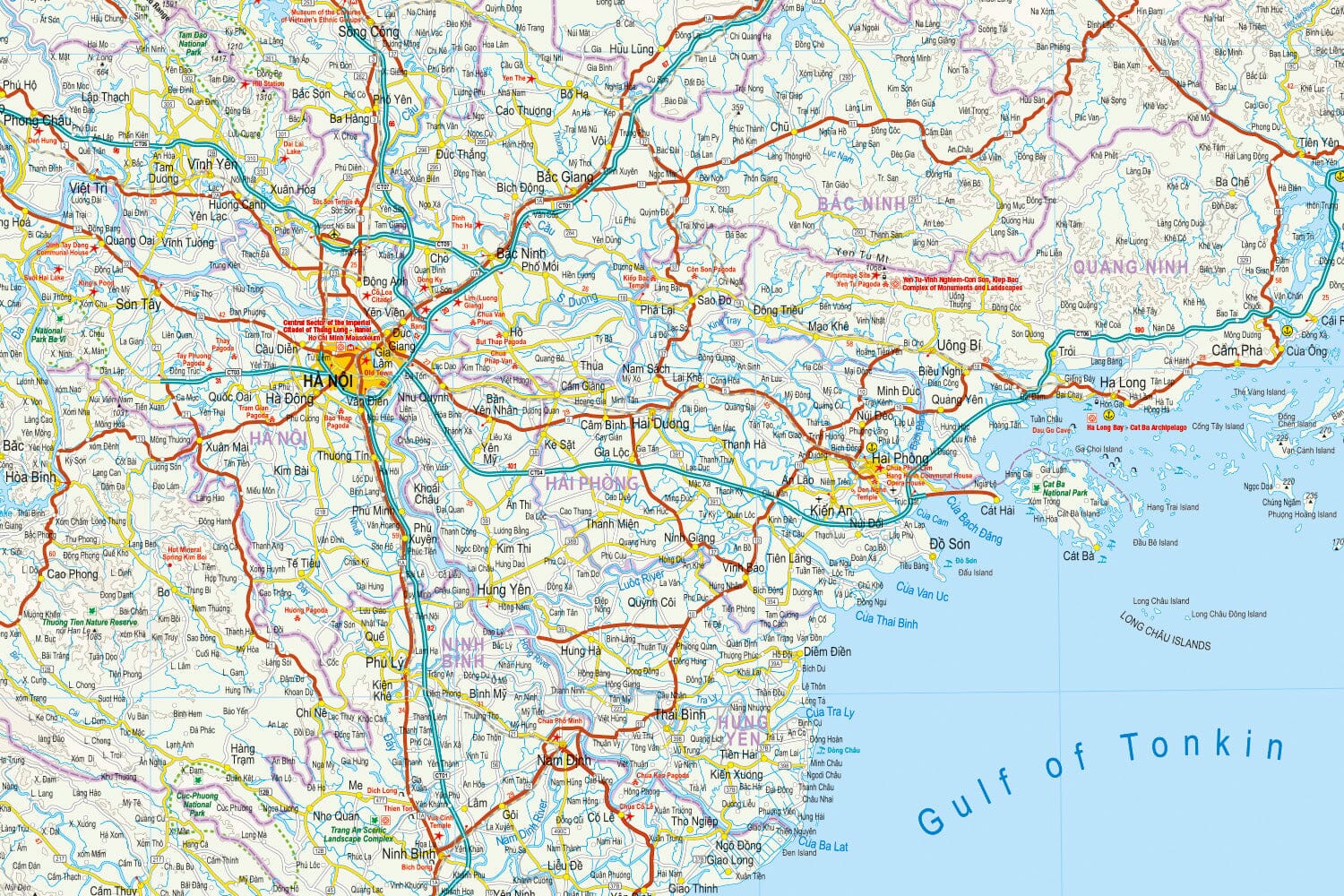 Carte routière - Vietnam Nord | Reise Know How carte routière Reise Know-How