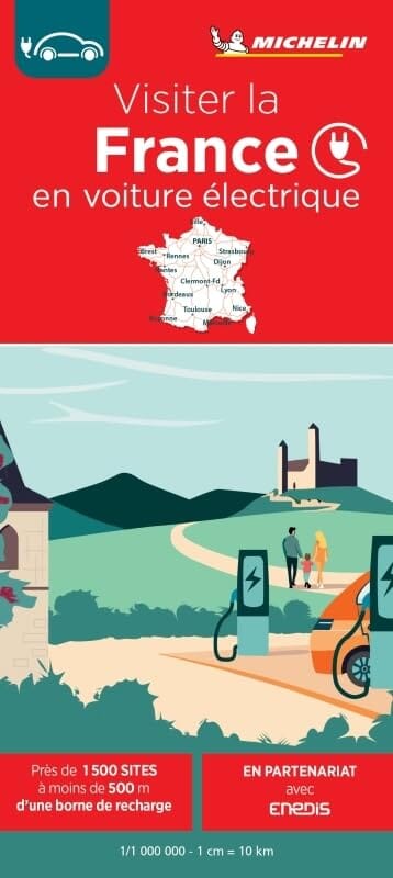 Carte routière - Visiter la France en voiture électrique | Michelin carte routière Michelin