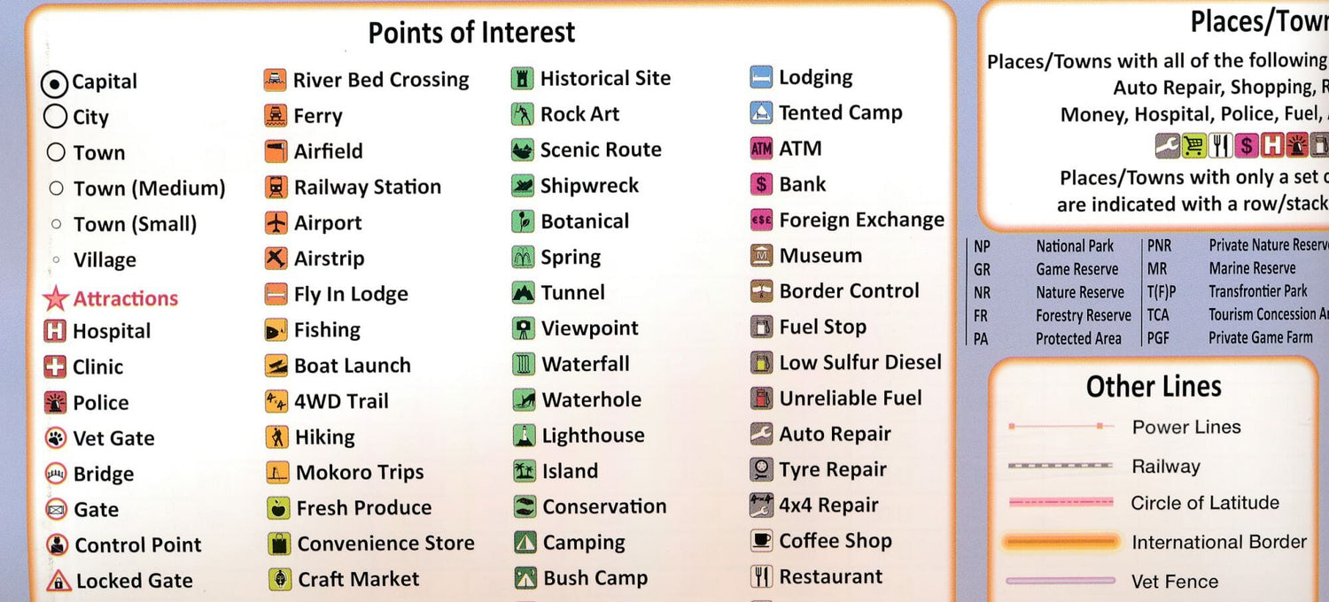 Carte routière - Zambie | Tracks4Africa carte routière Tracks4Africa