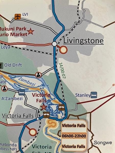 Carte routière - Zimbabwe | Tracks4Africa carte routière Tracks4Africa