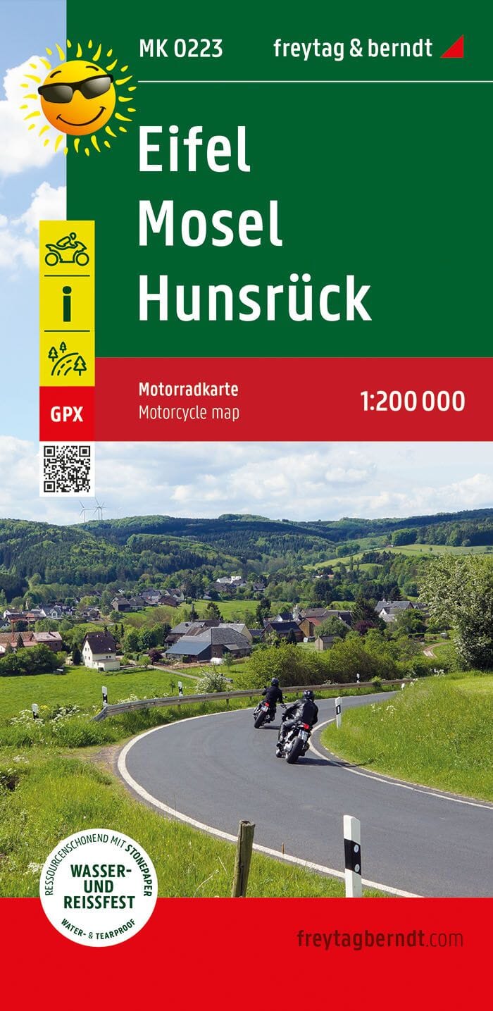 Carte spéciale moto - Eifel, Mosel, Hunsrück | Freytag & Berndt carte routière Freytag & Berndt