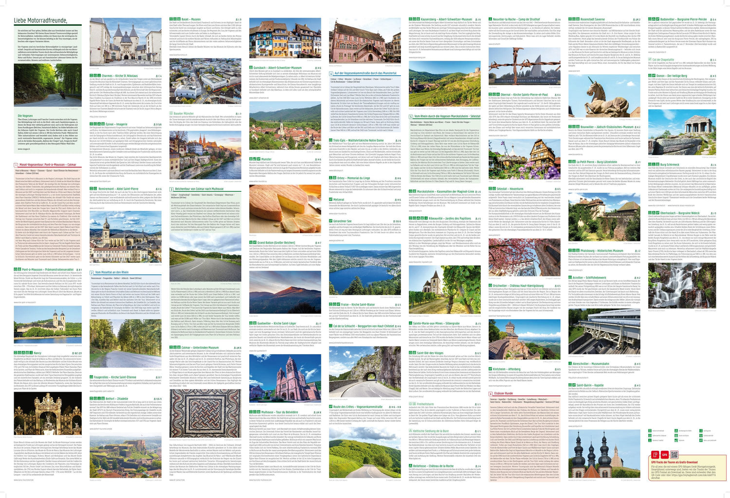 Carte spéciale moto - Vosges | Freytag & Berndt carte routière Freytag & Berndt