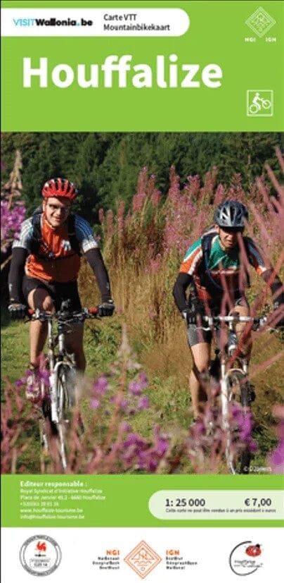 Carte spéciale VTT - Houffalize (Belgique) | NGI carte cycliste IGN Belgique 