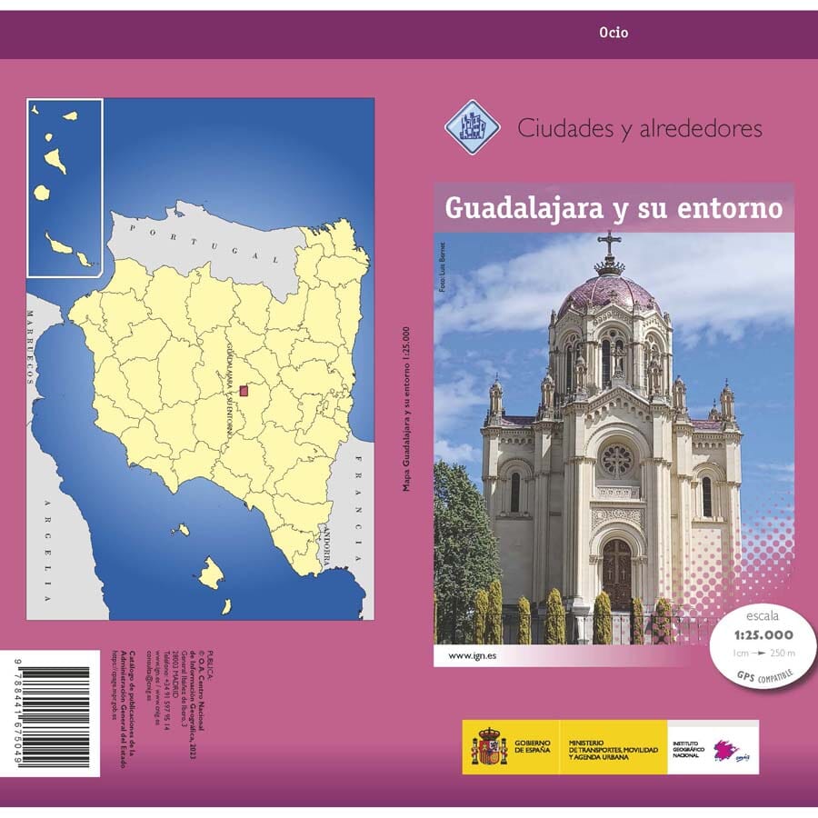 Carte topographique de l'Espagne - Guadalajara & environs (feuille spéciale) | CNIG - 1/25 000 carte de randonnée CNIG