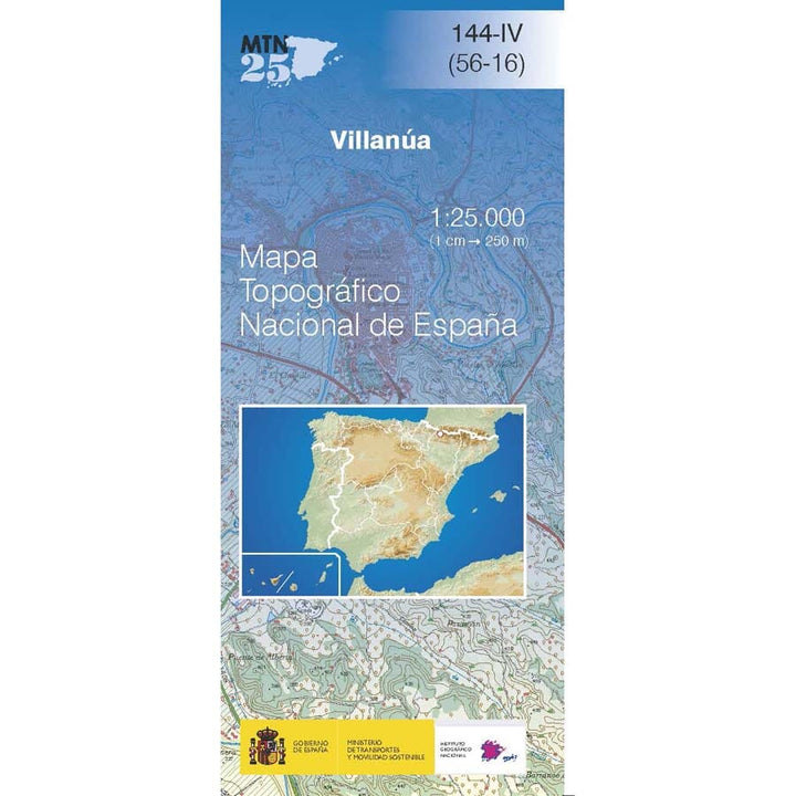 Carte topographique de l'Espagne n° 0144.4 - Villanua | CNIG - 1/25 000 carte de randonnée CNIG 