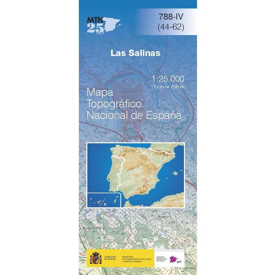 Carte topographique de l'Espagne n° 0788.4 - Las Salinas | CNIG - 1/25 000 carte de randonnée CNIG Default Title