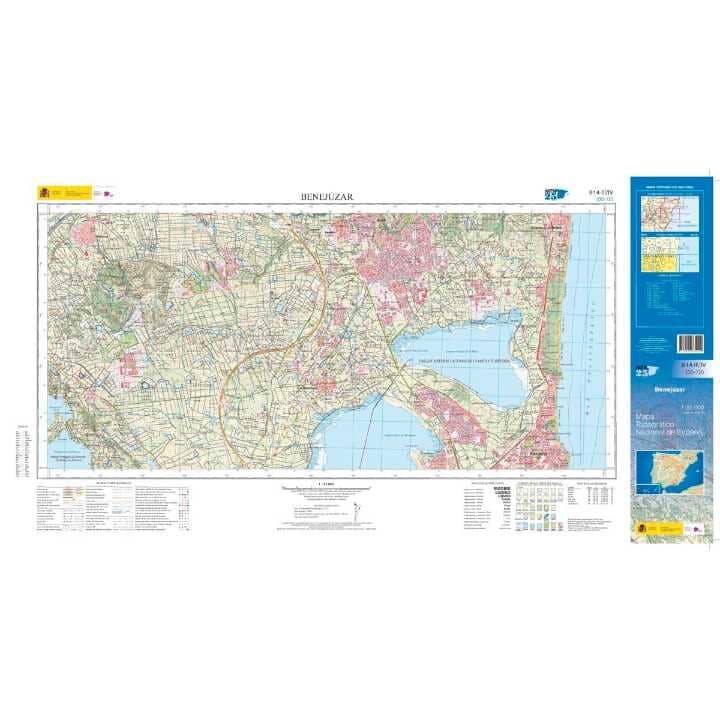 Carte topographique de l'Espagne n° 0914.3/0914.4 - Benejúzar | CNIG - 1/25 000 carte de randonnée CNIG