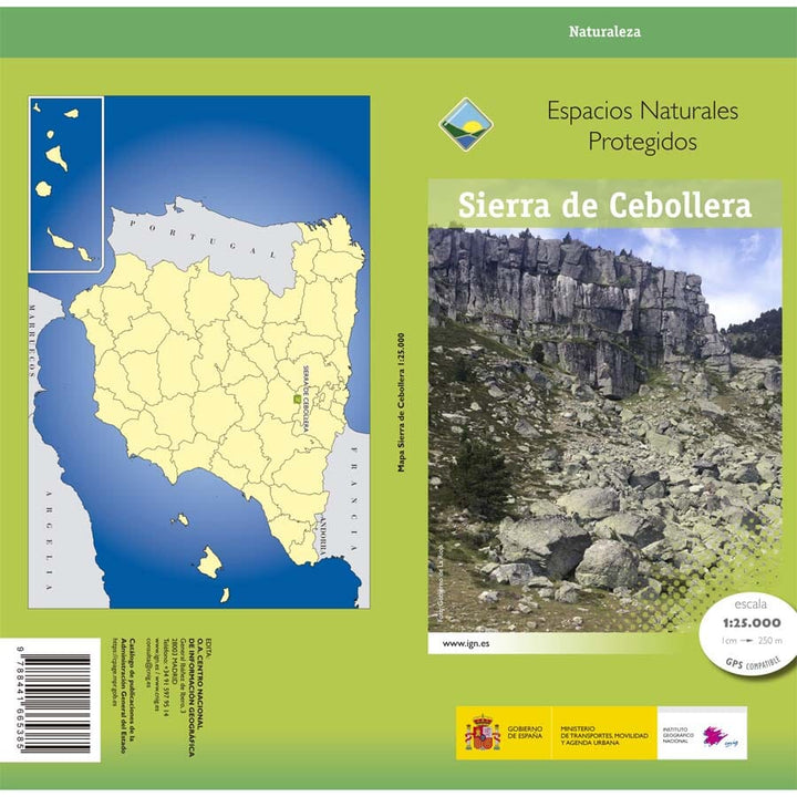 Carte topographique de l'Espagne - Parc naturel de la Sierra de Cebollera | CNIG - 1/25 000 carte de randonnée CNIG