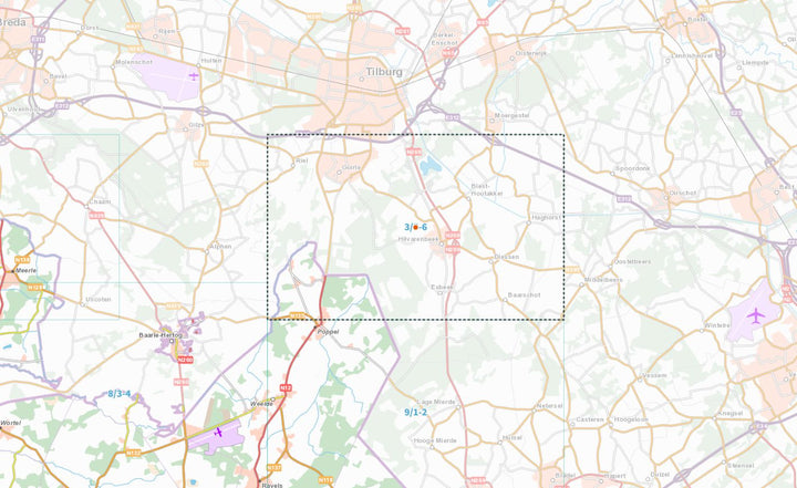 Carte topographique n° 03/5-6 - Maarle (Belgique) | NGI topo 25 carte de randonnée IGN Belgique 