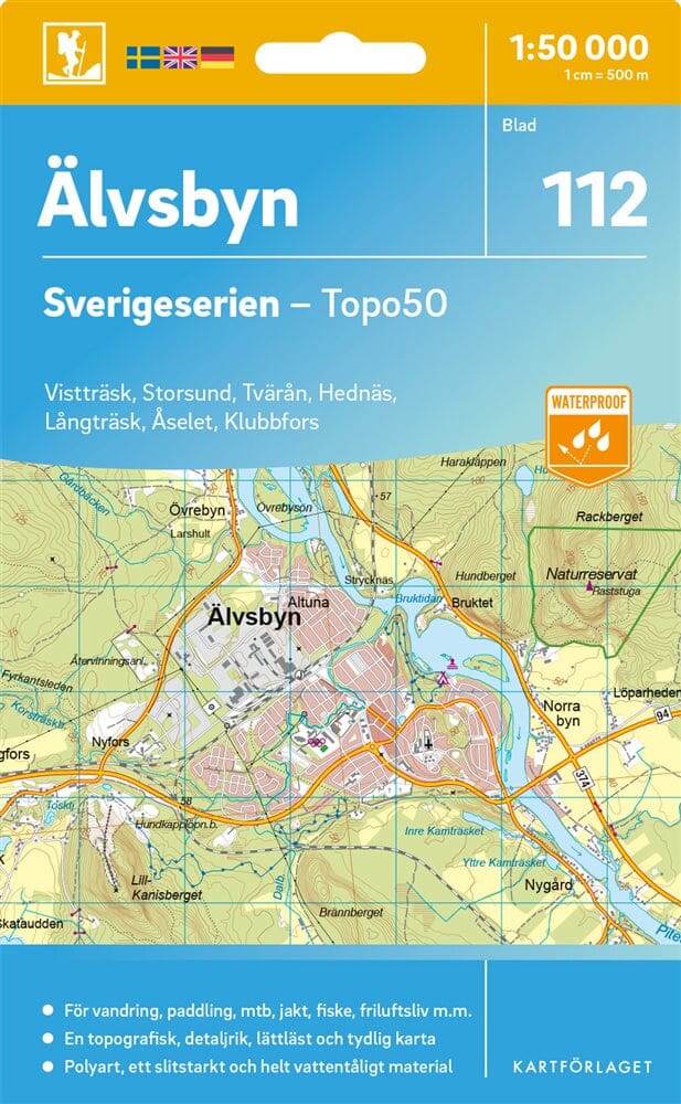 Carte topographique n° 112 - Älvsbyn (Suède) | Norstedts - Sverigeserien carte de randonnée Norstedts