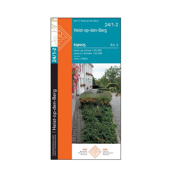Carte topographique n° 24/1-2 - Heist-op-den-Berg (Belgique) | NGI topo 25 carte de randonnée IGN Belgique 