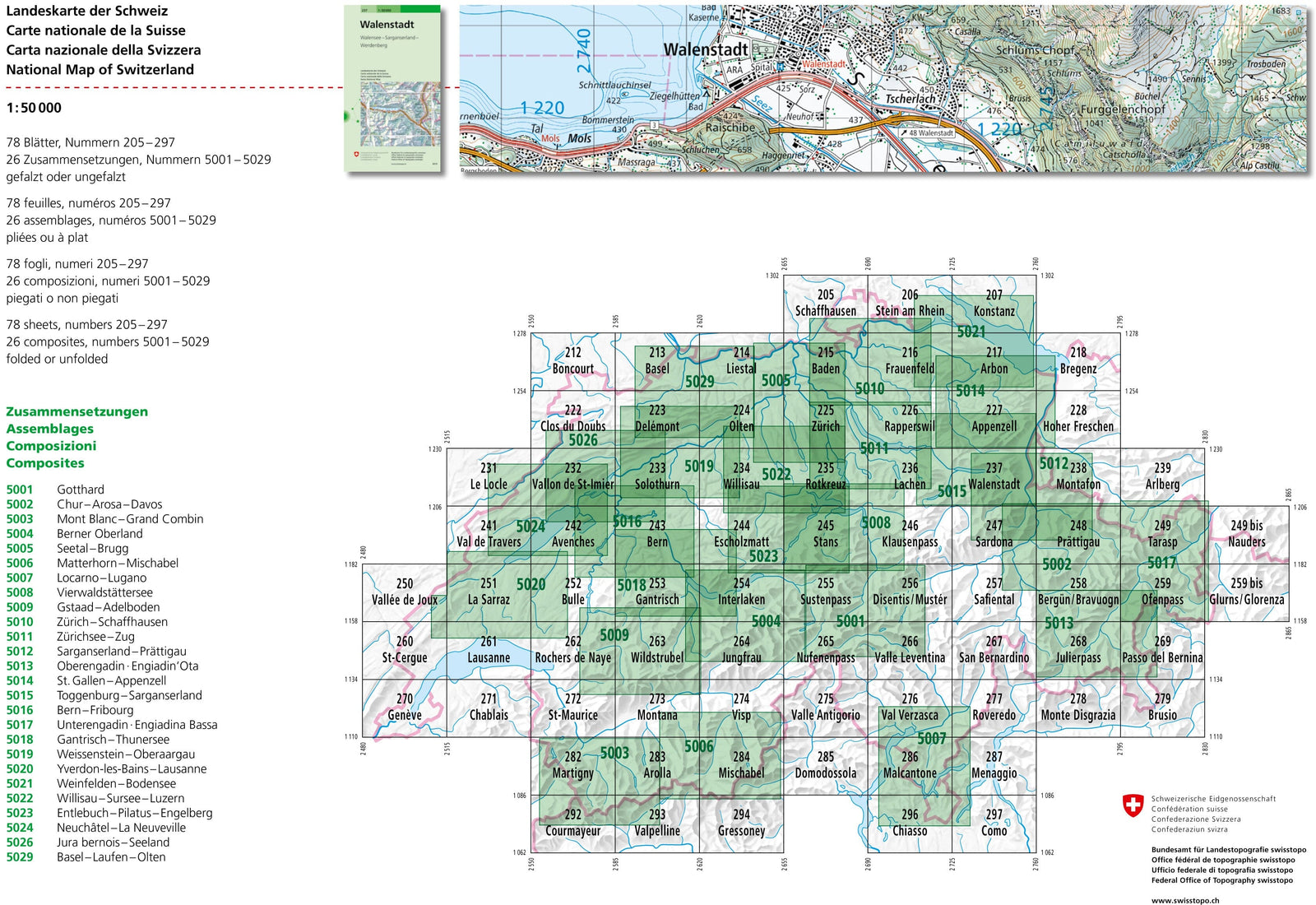 Carte topographique n° 5021 - Weinfelde, Bodensee (Suisse) | Swisstopo - 1/50 000 carte de randonnée Swisstopo 