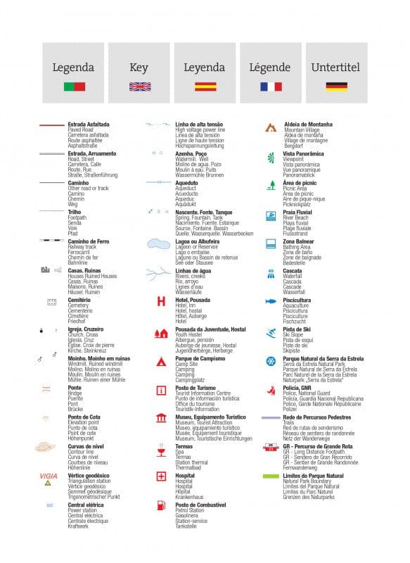 Carte topographique - Parque Natural da Serra da Estrela (Portugal) | Adventure Maps carte de randonnée Adventure Maps