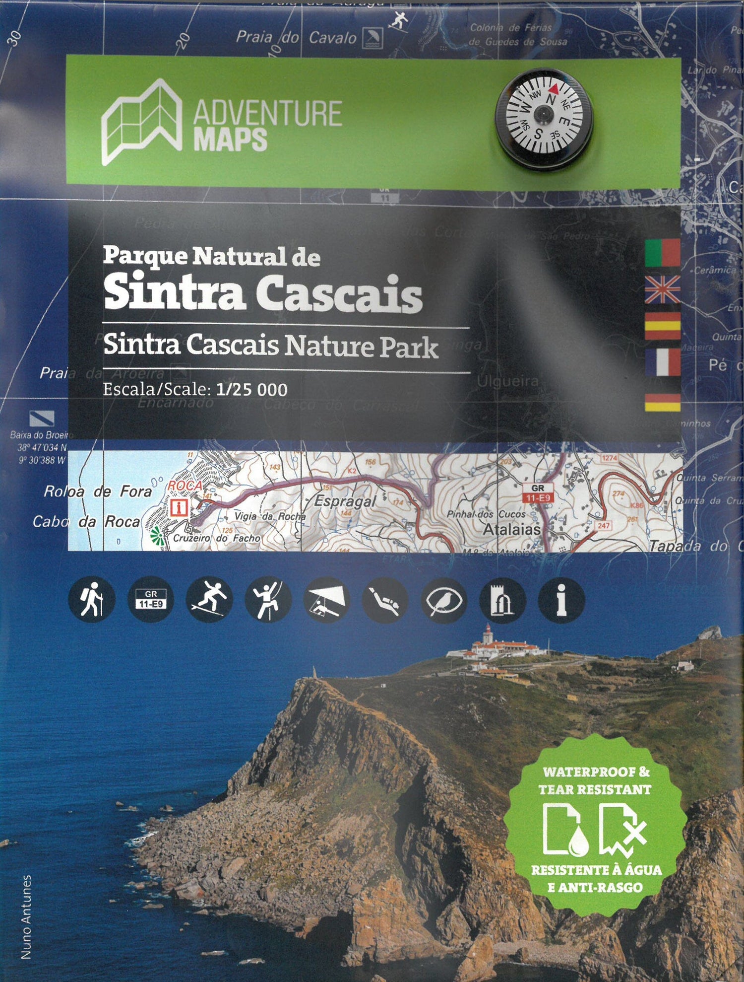 Carte topographique - Parque Natural de Sintra Cascais (Portugal) | Adventure Maps carte de randonnée Adventure Maps Default Title