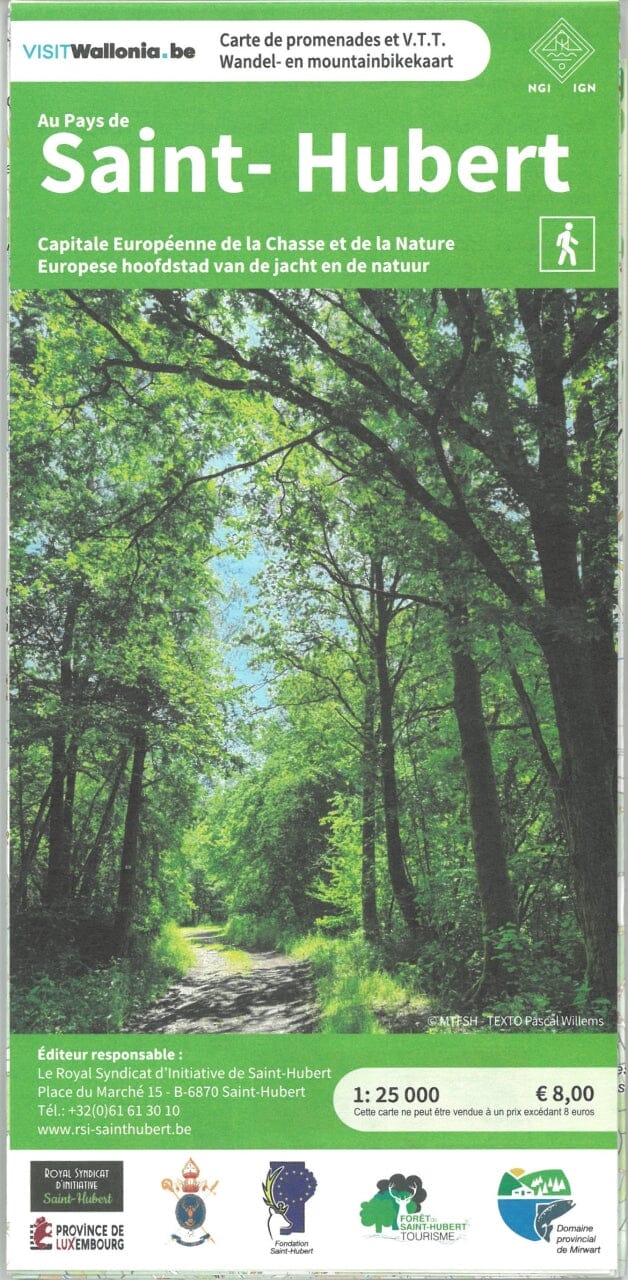 Carte topographique - Saint-Hubert (Belgique) | NGI carte de randonnée IGN Belgique