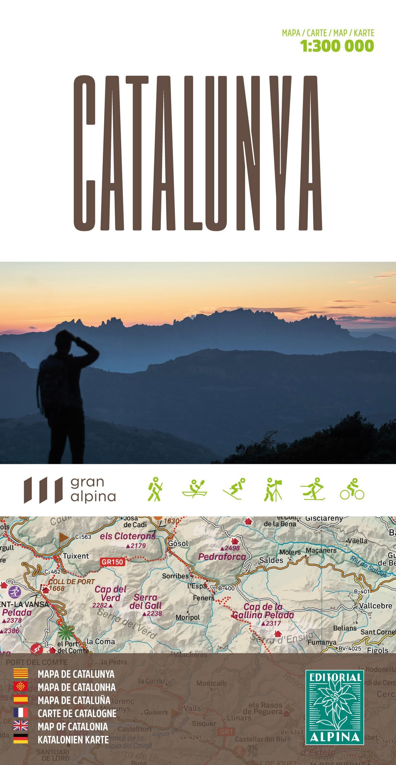 Carte touristique - Catalogne | Alpina carte routière Editorial Alpina