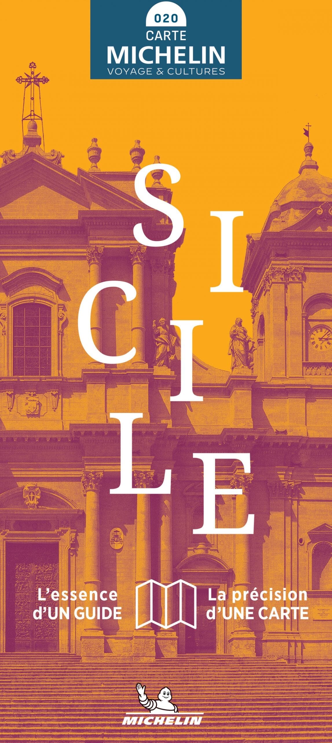 Carte touristique de la Sicile - Voyage & Cultures | Michelin carte routière Michelin 