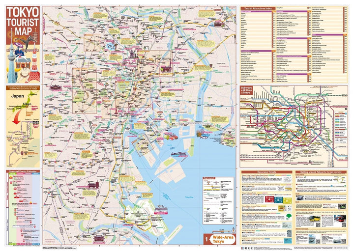 Carte touristique de Tokyo – Édition en anglais | Mapple plan de ville Mapple 