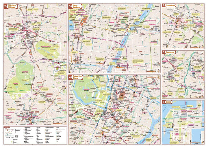 Carte touristique de Tokyo – Édition en anglais | Mapple plan de ville Mapple 