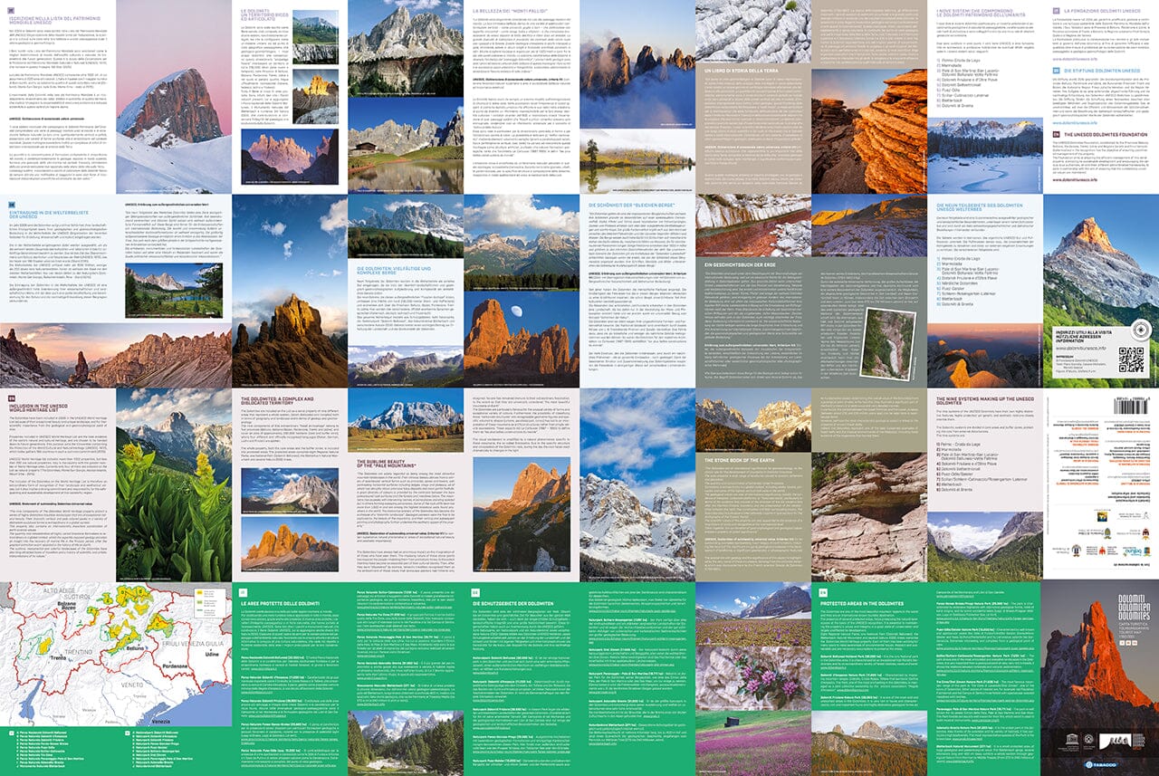 Carte touristique des Dolomites | Tabacco carte de randonnée Tabacco