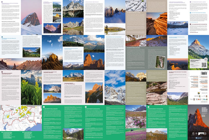 Carte touristique des Dolomites | Tabacco carte pliée Tabacco 