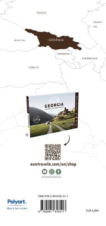 Carte touristique (en anglais) - Géorgie | OunTravela carte routière OunTravela