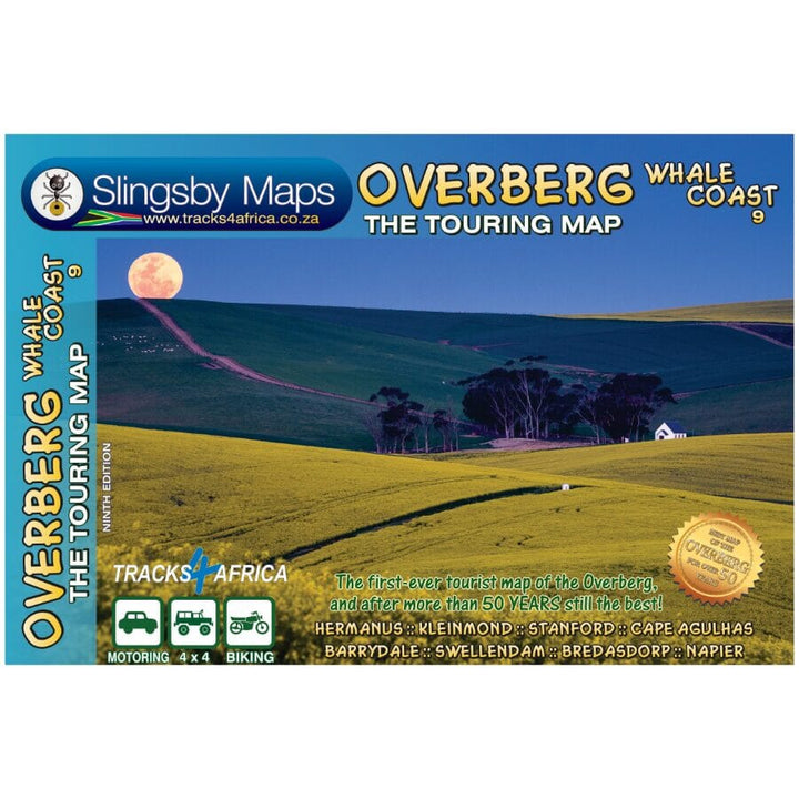 Carte touristique imperméable - Overberg Whale Coast (Afrique du Sud) | Tracks4Africa carte routière Tracks4Africa 