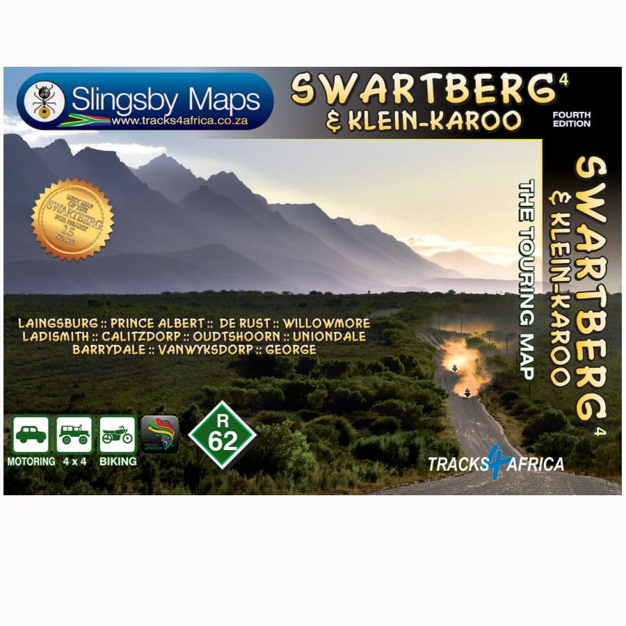 Carte touristique imperméable - Swartberg & Klein-Karoo (Afrique du Sud) | Tracks4Africa carte routière Tracks4Africa Default Title
