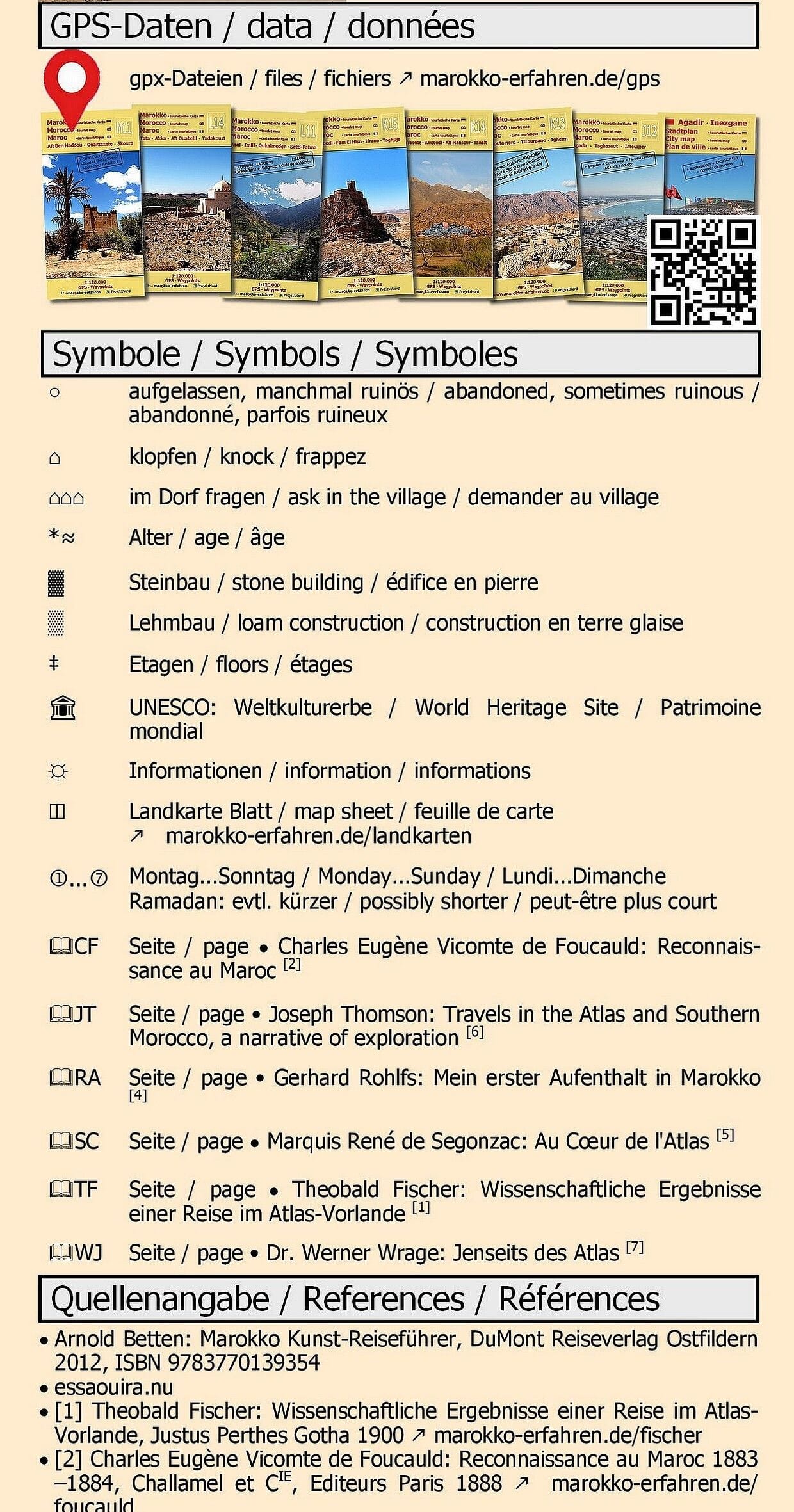 Carte touristique J10 - Essaouira, Sidi-Kaouki, Jbel-El-Hadid (Maroc) | Huber carte routière Huber