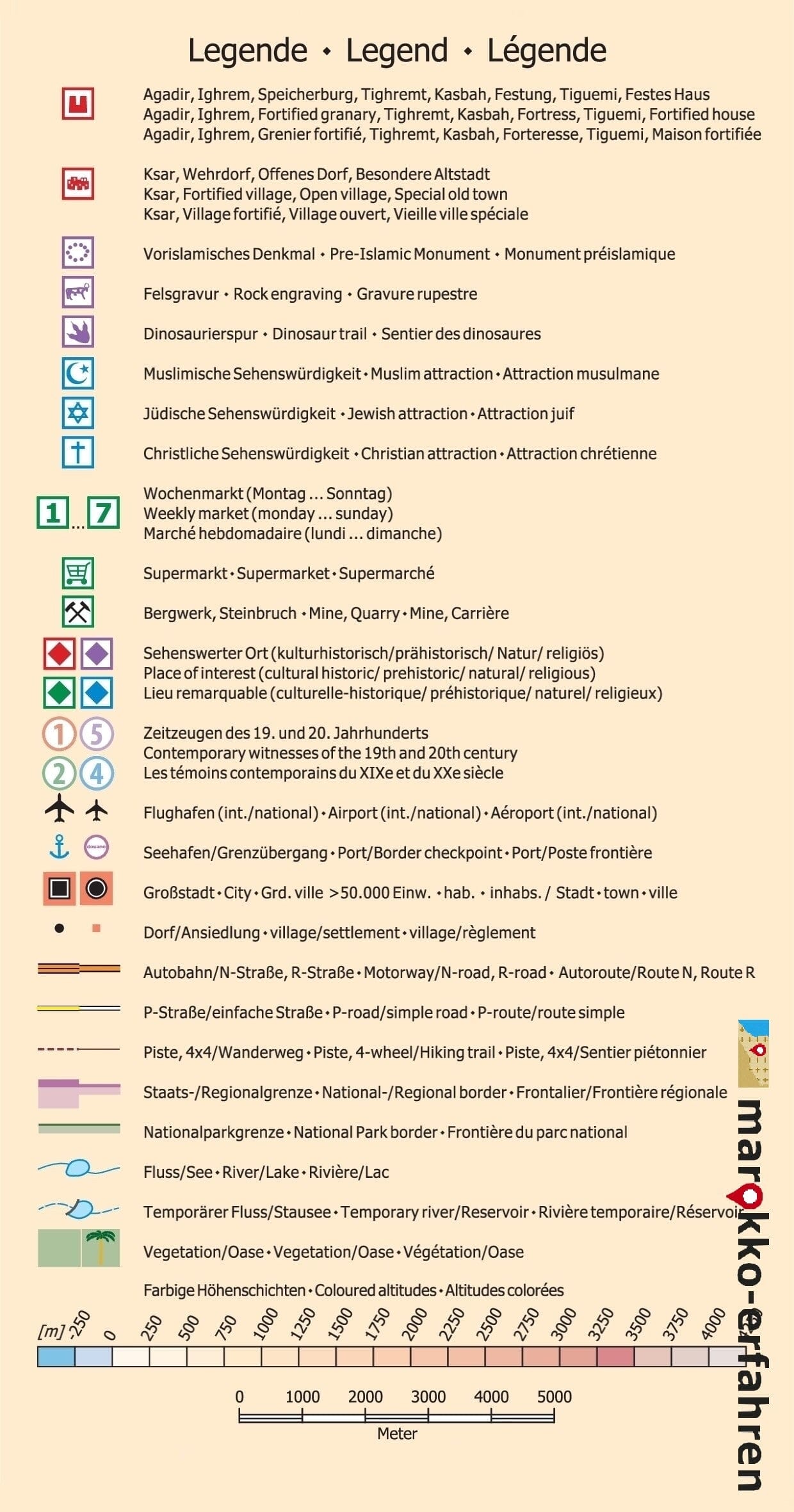 Carte touristique M12 - Taznakht, Anzal, Aït Saoun, Alloughoum, Jbel Sirwa est (Maroc) | Huber carte routière Huber