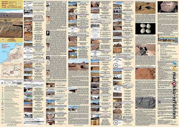 Carte touristique M13 - Foum Zguid, Tissint, PN d'Iriqui ouest, Jbel Bani (Maroc) | Huber carte routière Huber