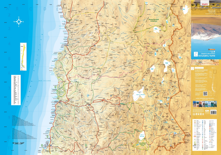 Carte touristique n° 2 - San Pedro de Atacama (Chili) | COPEC carte routière COPEC 