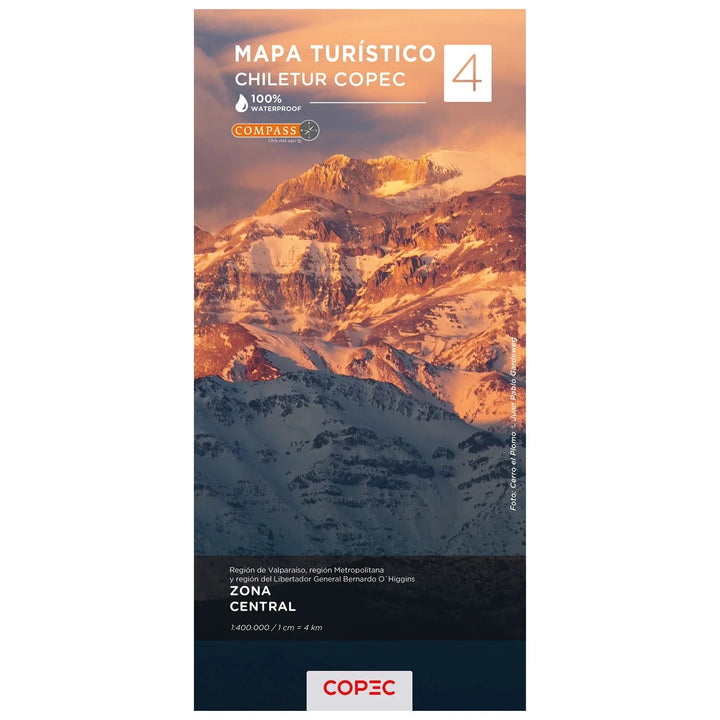 Carte touristique n° 4 - Zona Central (Chili) | COPEC carte routière COPEC 
