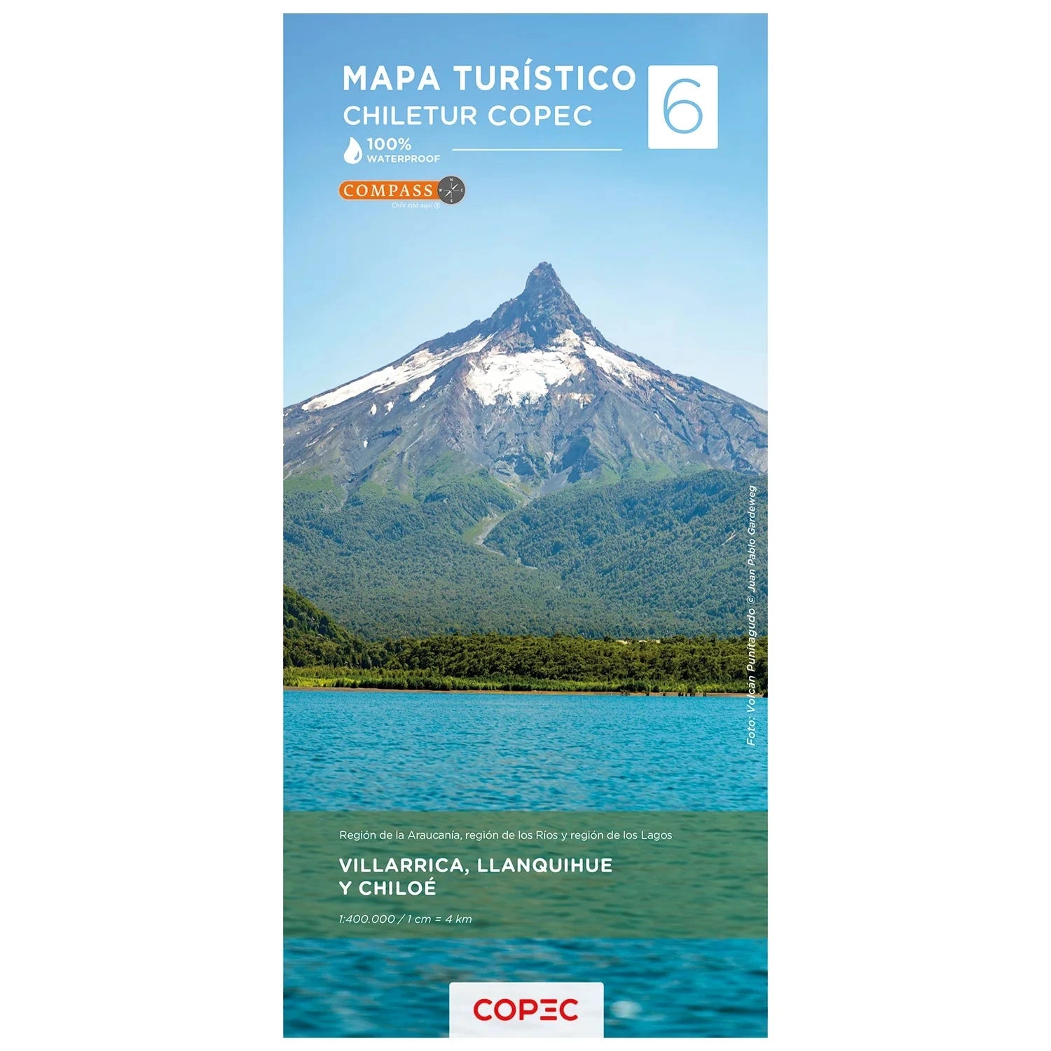 Carte touristique n° 6 - Villarrica, Llanquihue et Chiloé (Chili) | COPEC carte routière COPEC 
