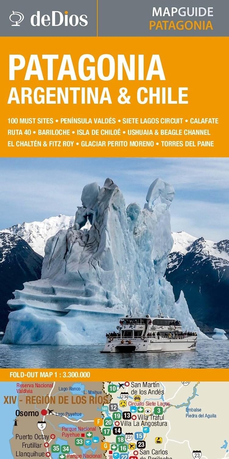 Carte touristique - Patagonie | deDios carte routière DeDios 